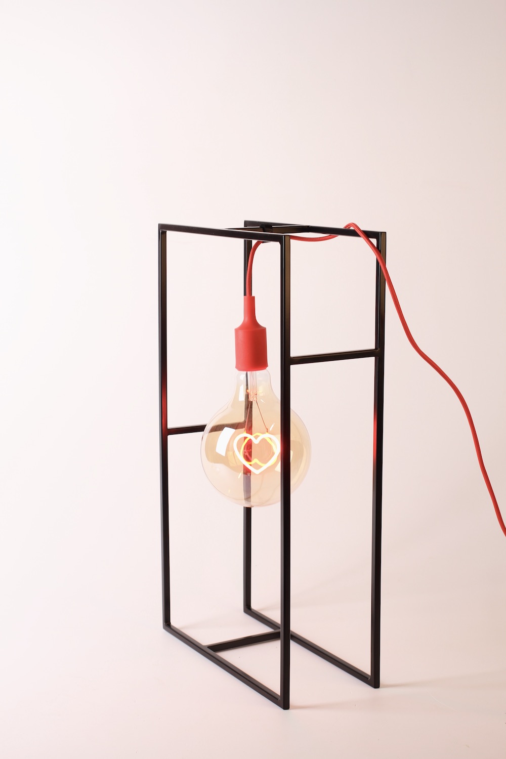 lampada vintage bulb heart